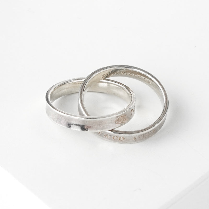 ティファニー 1837 ナロー ダブル シルバー925 指輪 リング 10.5号