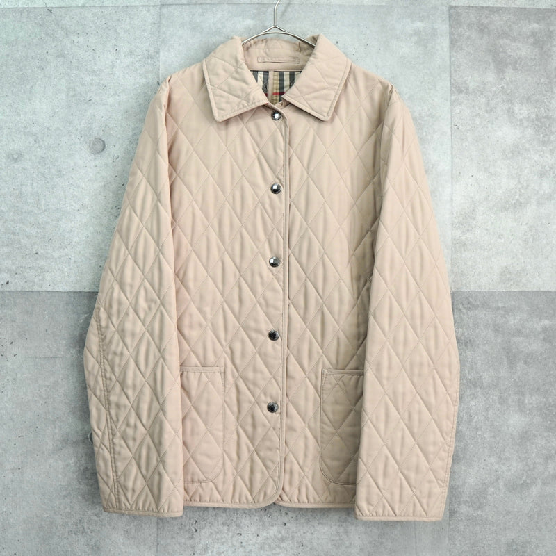 バーバリー キルティングジャケット ノバチェック裏地 ベージュ