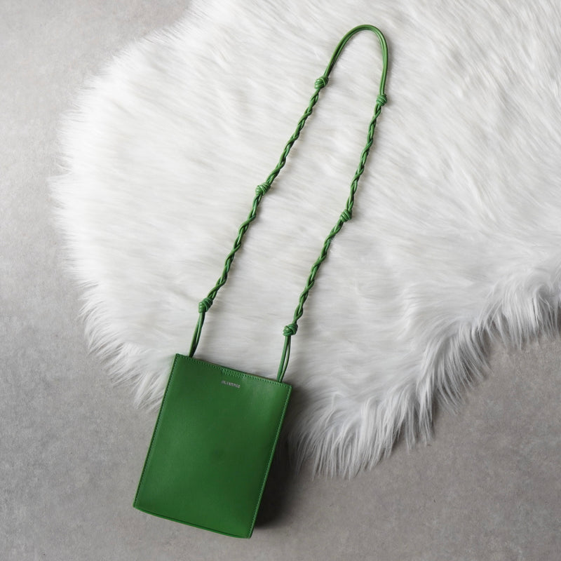 ジルサンダー タングル スモール レザー ショルダーバッグ グリーン