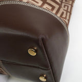 ジバンシィ 4Gロゴ キャンバス レザー ショルダーバッグ トートバッグ ブラウン - NEWSED