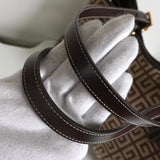 ジバンシィ 4Gロゴ キャンバス レザー ショルダーバッグ トートバッグ ブラウン - NEWSED