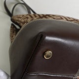 ジバンシィ 4Gロゴ キャンバス レザー ショルダーバッグ トートバッグ ブラウン - NEWSED