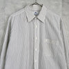 ジバンシィ ヴィンテージ 4Gロゴ 刺繍 ストライプ 長袖シャツ ホワイト
