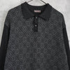 Givenchy 4G 徽标灰色针织 Polo 衫