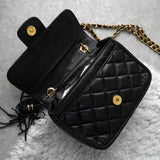 ジバンシィ 4Gロゴ キルティング レザー チェーン ショルダーバッグ ブラック - NEWSED