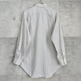 ジバンシィ ヴィンテージ 4Gロゴ 刺繍 ストライプ 長袖シャツ ホワイト - NEWSED