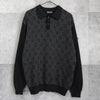 Givenchy 4G 徽标灰色针织 Polo 衫
