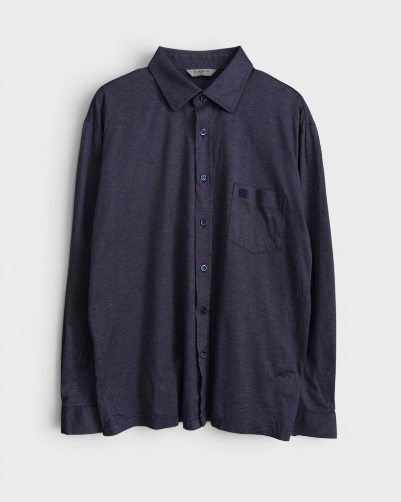 ジバンシィ 4Gロゴ ポケット 長袖Tシャツ パープル系 メンズ