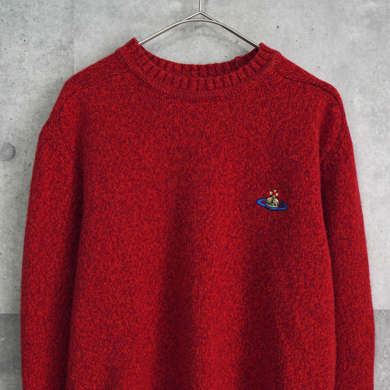 ヴィヴィアン ウエストウッド オーブロゴ ニット レッド