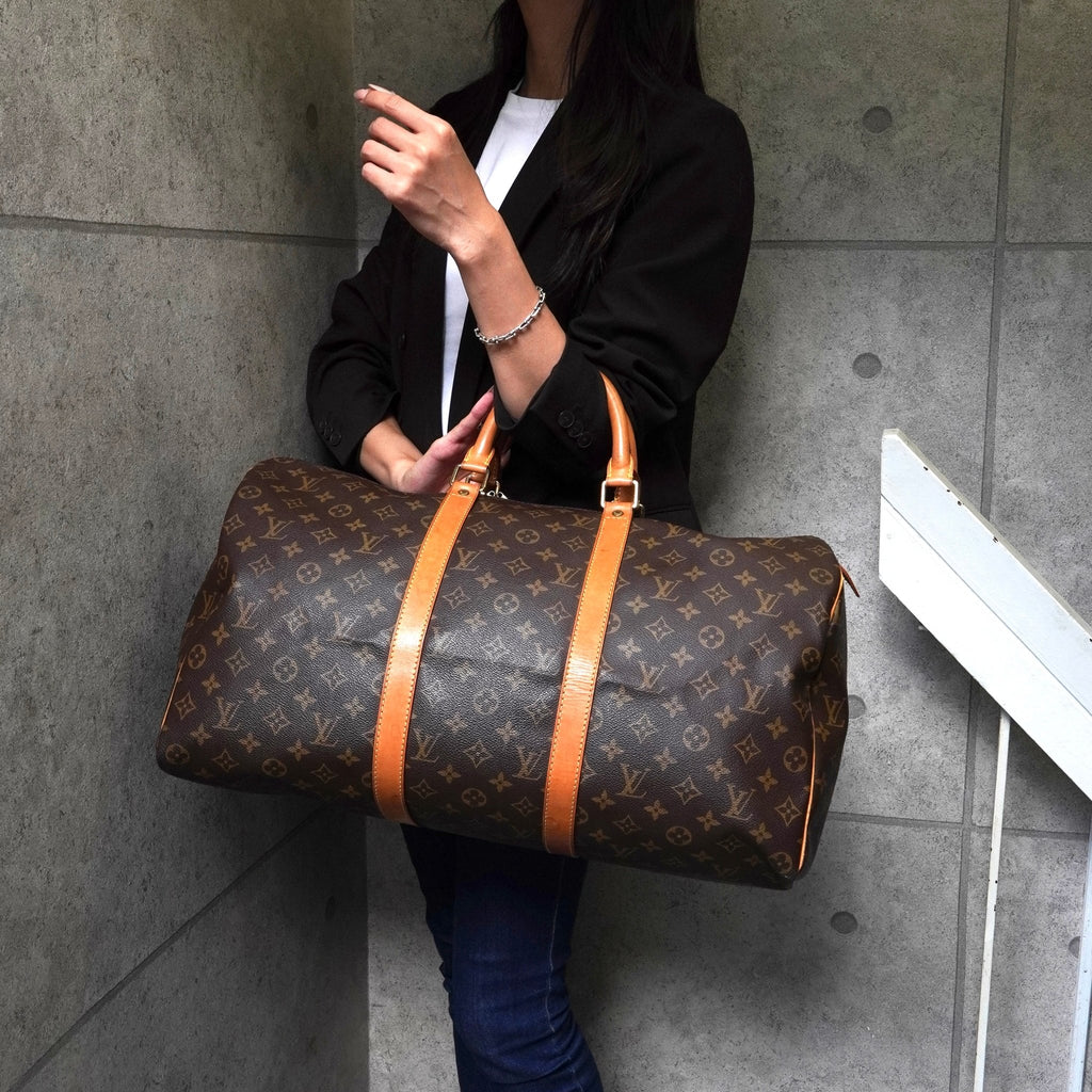 ルイ・ヴィトン モノグラム キーポル50 ボストンバッグ ブラウン M41426 SP0974