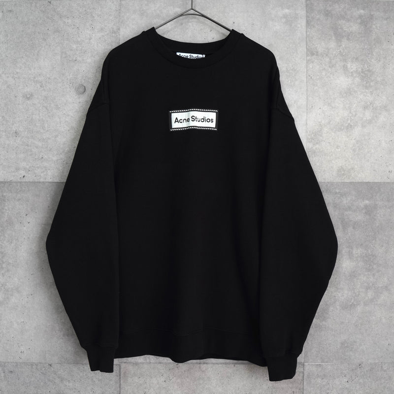 アクネ ストゥディオズ ロゴパッチ スウェット ブラック
