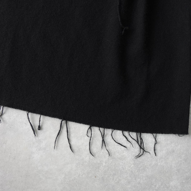 トリコ コムデギャルソン 2003年製 薔薇 装飾 カットオフ ウール ベスト レディース ブラック