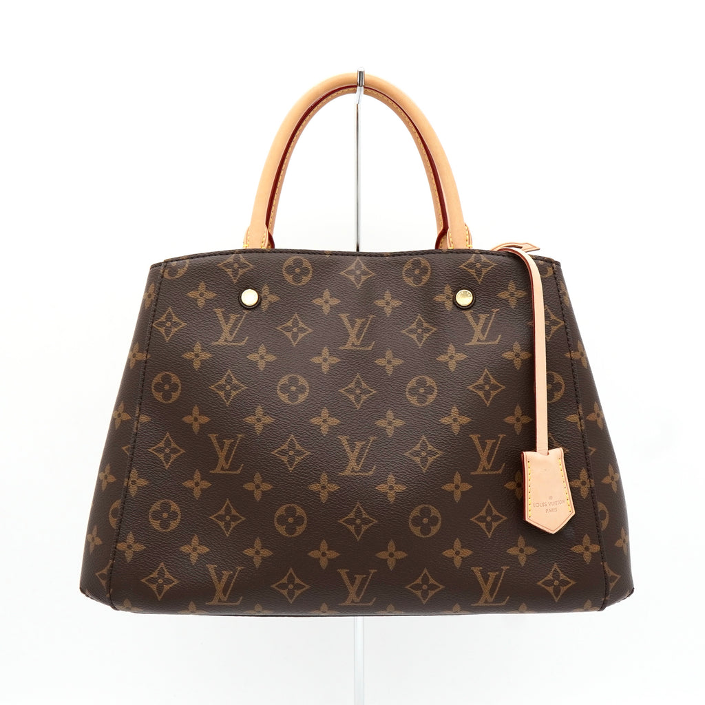 ルイ ヴィトン モノグラム モンテーニュMM ハンドバッグ ショルダーバッグ ブラウン M41056 レディース