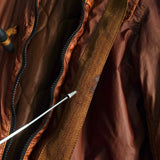 ストーン アイランド コーティング フーデッド 中綿ジャケット ブラウン