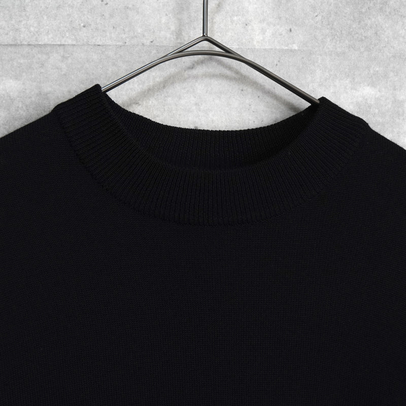 バーバリー ヴィンテージ ホースロゴ モックネック ニット ブラック