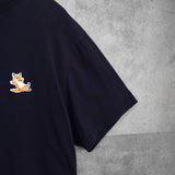 メゾン キツネ チラックスフォックス Tシャツ ネイビー