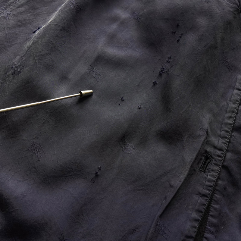 バーバリー ウール ステンカラーコート ネイビー