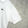 Lacoste 象牙色徽标贴片短袖 Polo 衫