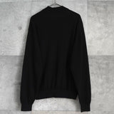 イヴサンローラン ヴィンテージ YSLロゴ モックネック ニット ブラック