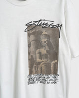 ステューシー プリント Tシャツ ホワイト Sサイズ メンズ