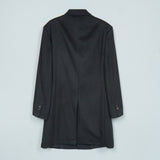 ジバンシィ カシミヤ混紡 チェスターコート ウールコート ブラック