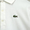 Lacoste 象牙色徽标贴片短袖 Polo 衫