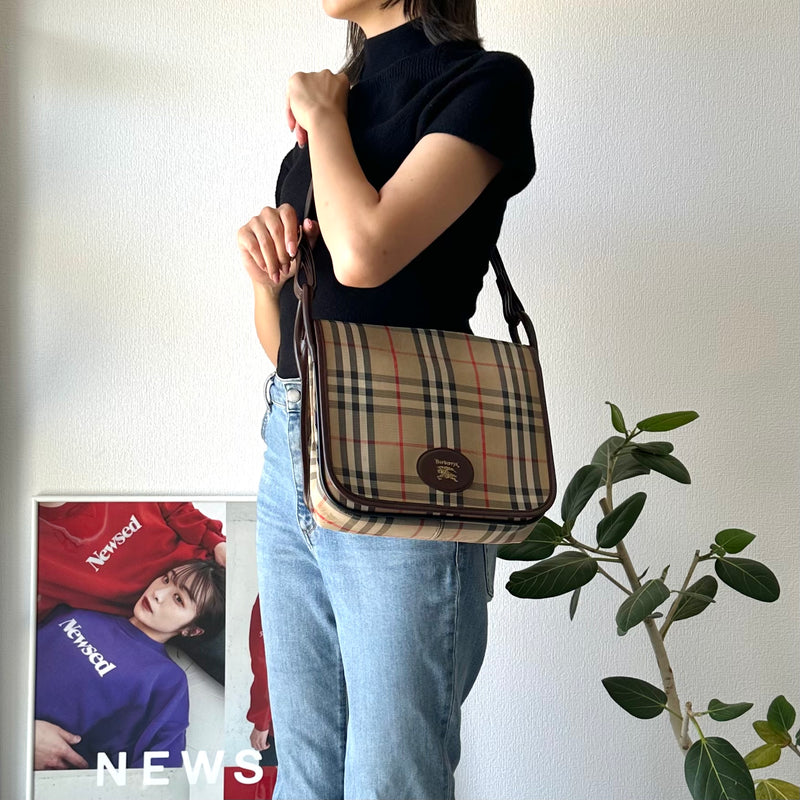 90's｜Burberry's Check Shoulder Bag