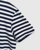 アミパリ アミ パリス ハートロゴ ボーダー Tシャツ ネイビー / ホワイト Lサイズ メンズ レディース