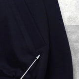 バーバリーヴィンテージ ホースロゴ エンブレム ストライプ柄裏地 ウール ブルゾン ネイビー メンズ