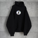 バレンシアガ TO MY LOVE HOODIE オーバーサイズ CD装飾 ダメージ加工 パーカー フーディー ブラック