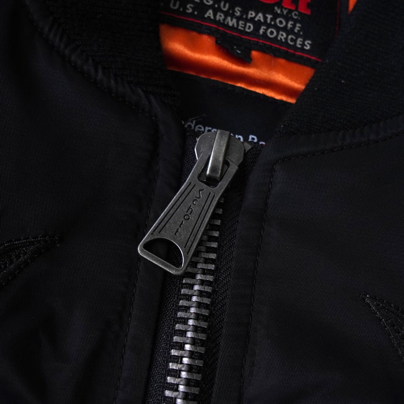 Schott × ANDERSSON BELL ショット × アンダースンベル 中綿 スカジャン MA-1 ボンバージャケット ブラック
