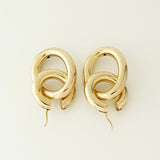 ジルサンダー ダブルフープ GP ゴールド ピアス 箱付き