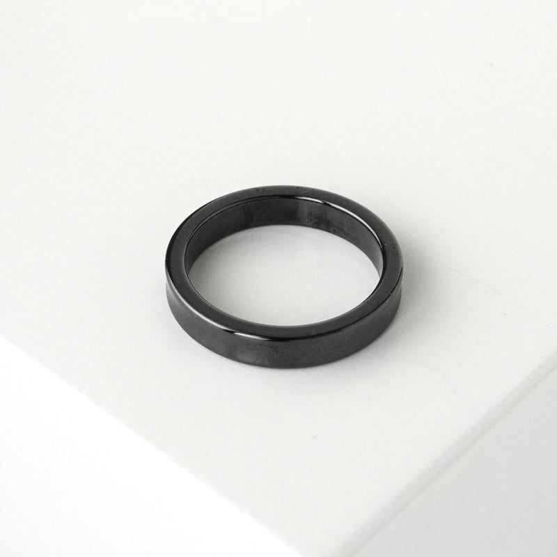 ティファニー 1837 ナロー チタン 指輪 リング ブラック 16号