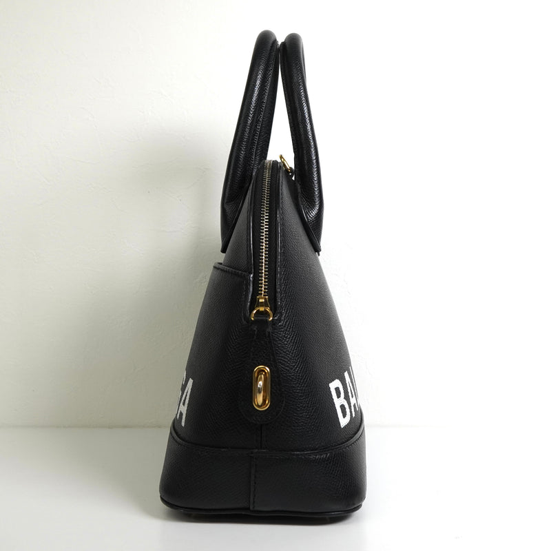バレンシアガ ヴィル レザー 2way ハンドバッグ ショルダーバッグ ブラック
