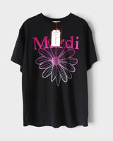 マルディメクルディ フラワー ロゴ プリント Tシャツ ブラック 未使用品