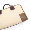 ロエベ アマソナ28 レザー バイカラー ハンドバッグ ベージュ / ブラウン