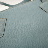 ロエベ ロゴ レザー トートバッグ ブルー レディース