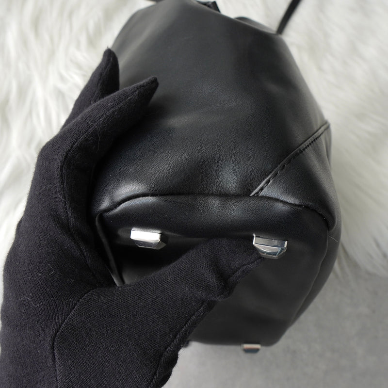 エムエムシックス メゾン マルジェラ レザー ジャパニーズバッグ クロスボディ ショルダーバッグ ブラック