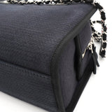 シャネル ドーヴィル キャンバス レザー 2way ハンドバッグ チェーンショルダーバッグ ブラック A番台8桁