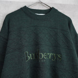 80's〜90's｜Big Logo Embroidery Sweater｜Made in England