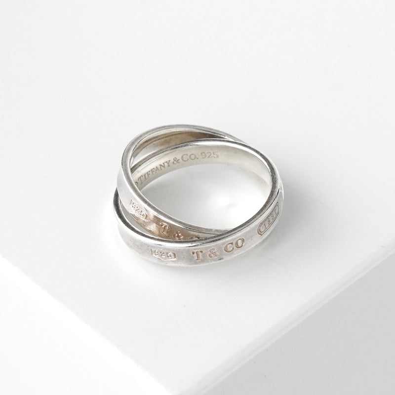 ティファニー 1837 ナロー ダブル シルバー925 指輪 リング 10.5号