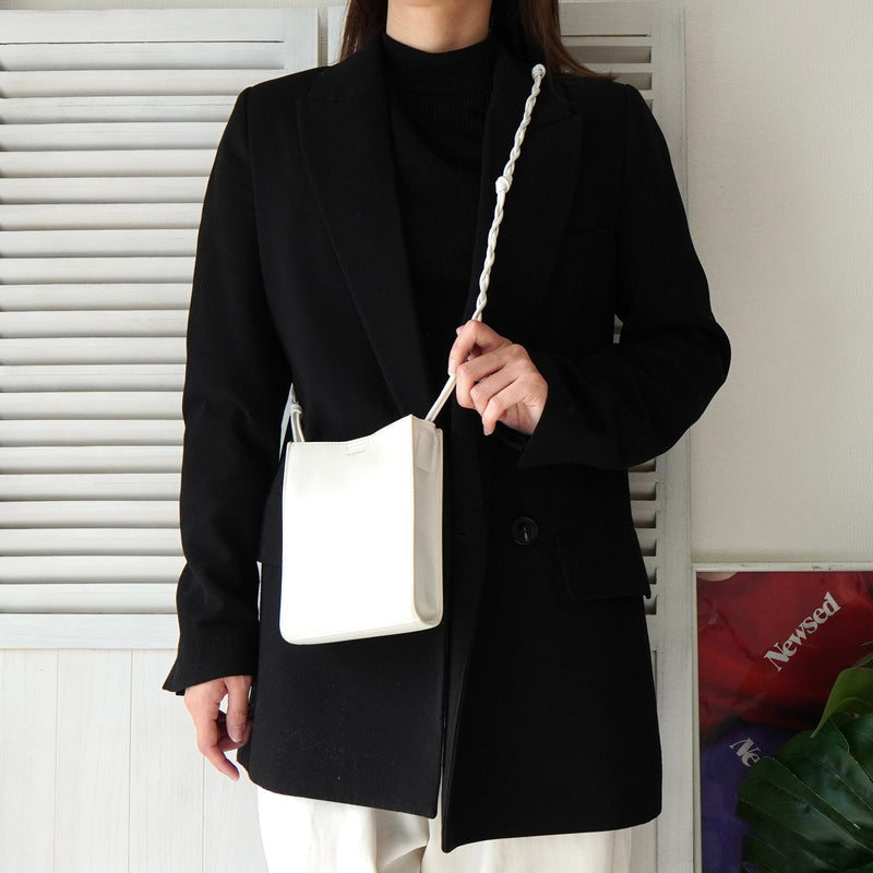 ジルサンダー タングル スモール レザー ショルダーバッグ ホワイト