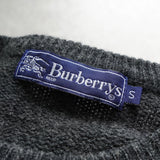 バーバリー ヴィンテージ テディベア 刺繍 ニット レディース グレー