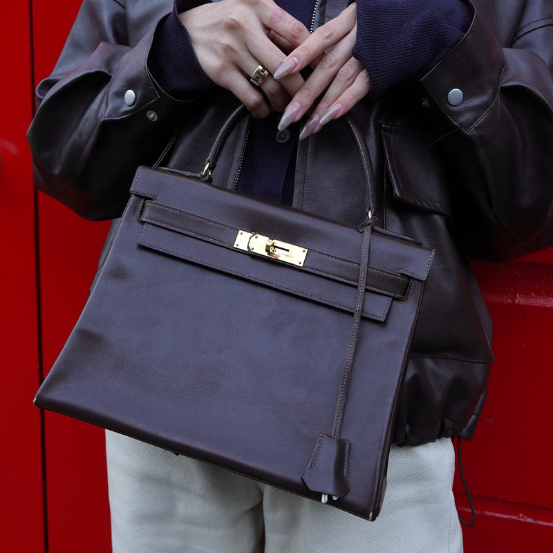 エルメス ケリー28 1964年製 ゴールド金具 ハンドバッグ T刻 ブランド