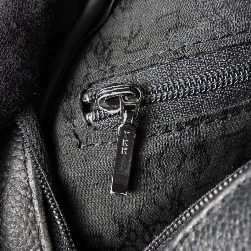 イヴ サンローラン ヴィンテージ YSLロゴ ショルダーバッグ ポシェット ブラック