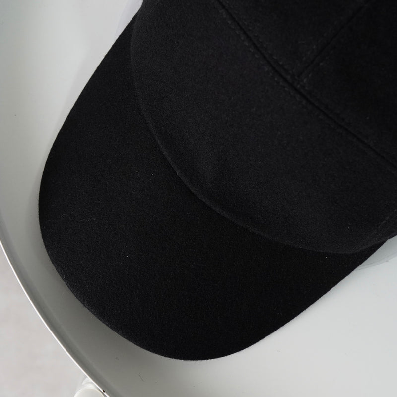 エルメス ライリー ドロップ カシミヤ100% キャップ ブラック