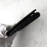 シャネル ココマーク キャビアスキン 二つ折り財布 ブラック 5番台7桁 ギャランティーカード付き - NEWSED