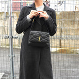 サンローラン ル・57 レザー ワンショルダーバッグ ブラック - NEWSED