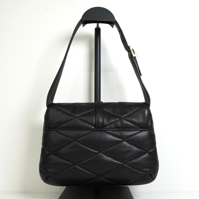 サンローラン ル・57 レザー ワンショルダーバッグ ブラック - NEWSED