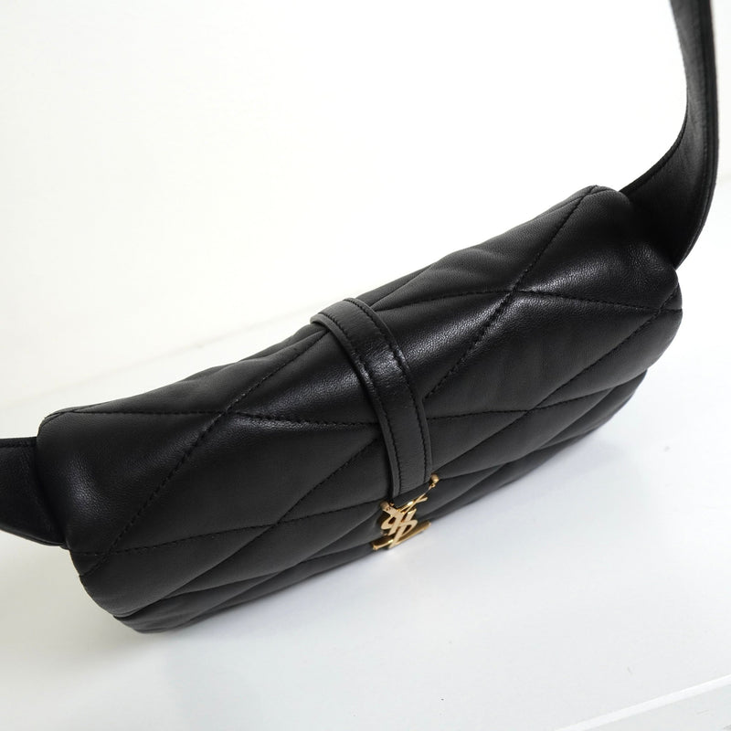 サンローラン ル・57 レザー ワンショルダーバッグ ブラック - NEWSED